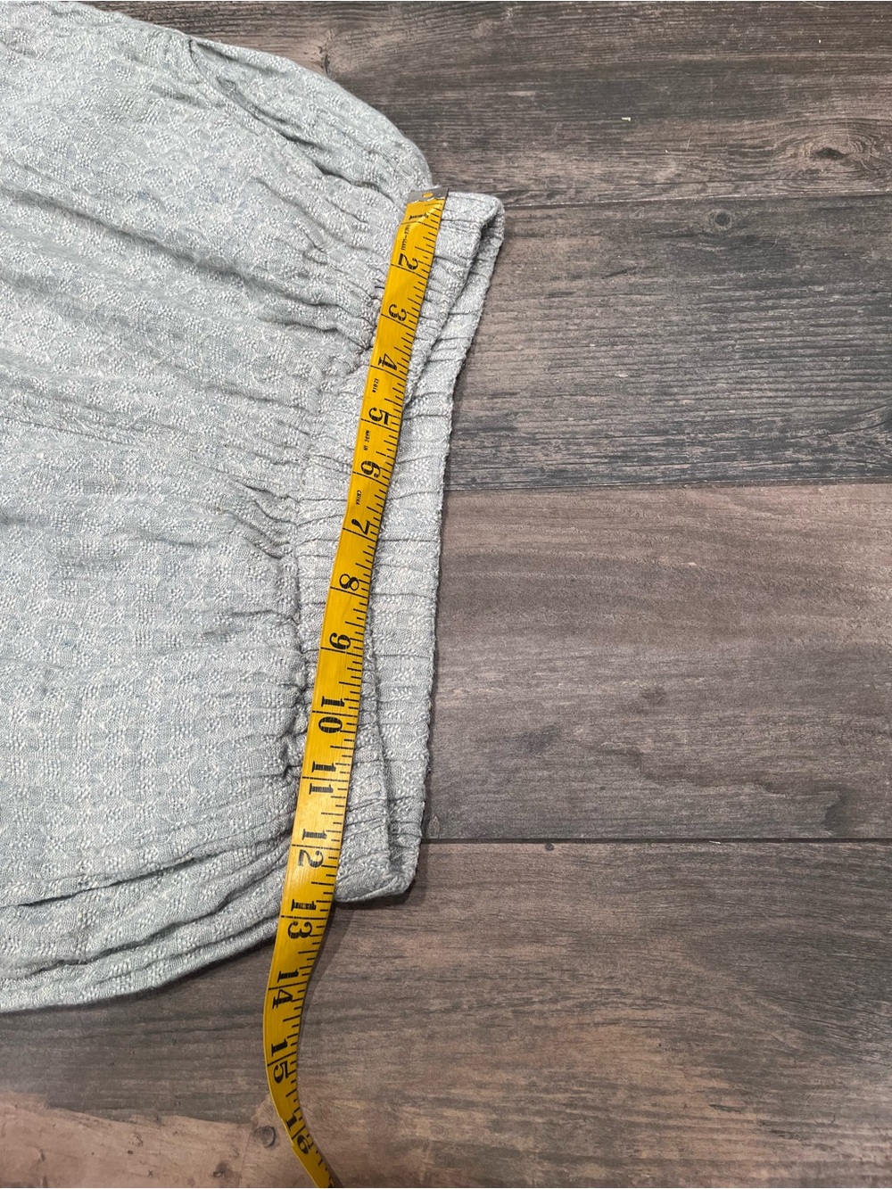 Flax 100% Linen Textured Wide-Leg Pants Sz S Gray/beige Pockets Lagenlook Boho - Picture 3 of 8